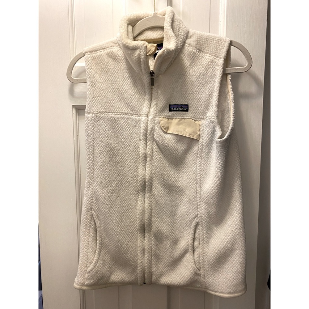 Patagonia W Re-Tool Fleece Vest White Large